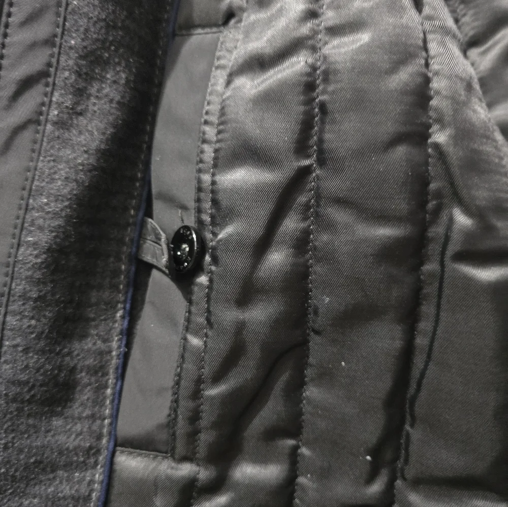 BOSS HUGO Boss Cassman coat wool blend zip/button front pockets lined men 40R